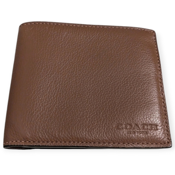 Coach mens compact Sport calf leather wallet - Picture 15 of 16